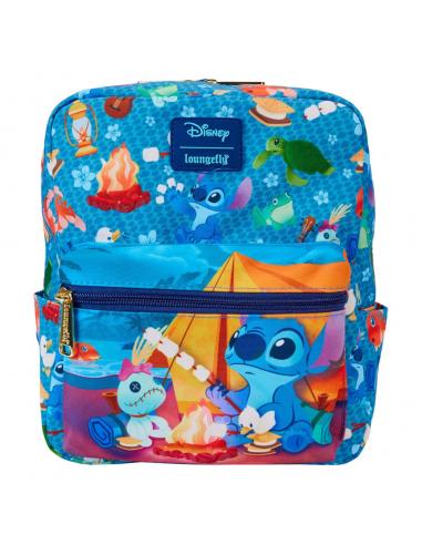 Disney by Loungefly Mochila Mini Lilo and Stitch Camping Cuties AOP