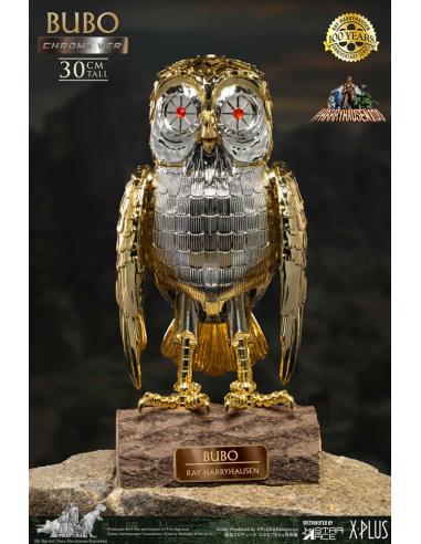 Bubo the Mechanical Owl Estatua Soft Vinyl Ray Harryhausen's Bubo Chrome Ver. 30 cm