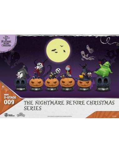 The Nightmare Before Christmas Pack de 6 Figuras Mini Diorama Stage The Nightmare Before Christmas Series 10 cm