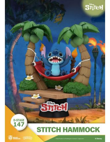 Lilo & Stitch Diorama PVC D-Stage Stitch Hammock 13 cm