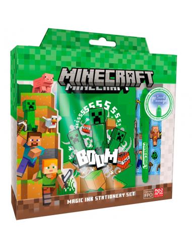 Diario con boligrafo magico Minecraft