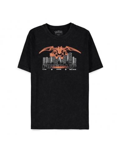 Pokémon Camiseta Charizard Acid Wash talla XXL