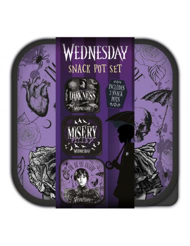 Wednesday Fiambreras 3 in 1 Snack Pots