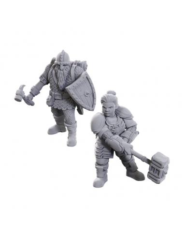 D&D Nolzur's Marvelous Miniatures Pack de 2 Miniaturas sin pintar 50th Anniversary Dwarves