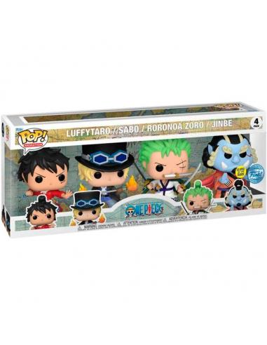Blister 4 figuras POP One Piece Exclusive