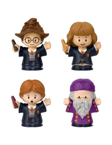 Harry Potter Pack de 4 Minifiguras Fisher-Price Little People Collector Piedra Filosofal 6 cm