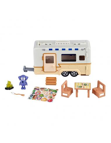 Bluey Figura con Vehículo Bluey Caravan