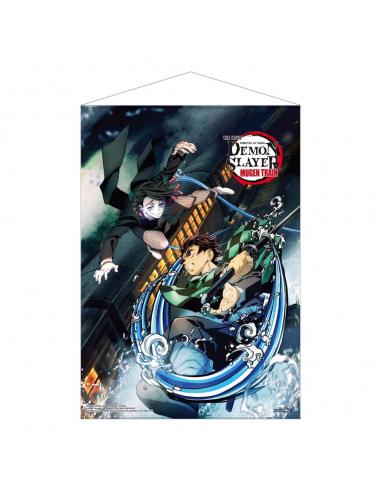 Demon Slayer: Kimetsu no Yaiba Póster Tela Mugen Train Tanjiro Vs Enmu 50 x 70 cm