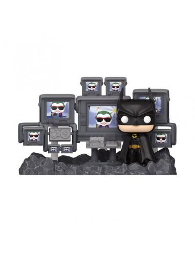 Batman 85th Anniversary POP Moments Deluxe Vinyl Figuras Batman in Batcave 9 cm
