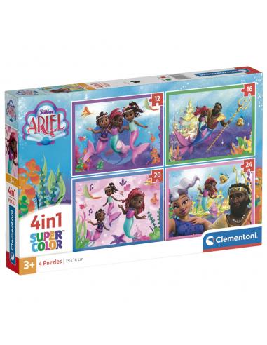 Puzzle Ariel Disney 12+16+20+24pzs