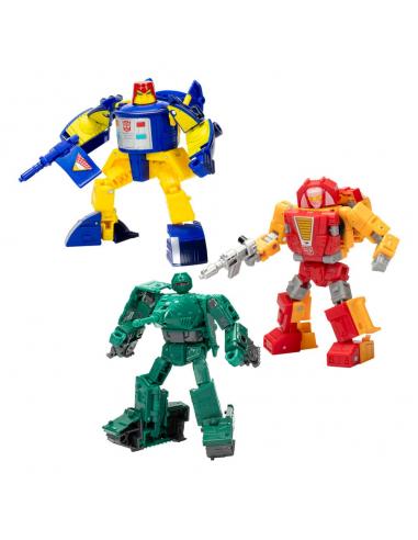 Transformers Legacy United Deluxe Class Pack de 3 Figuras Go-Bot Guardians 14 cm
