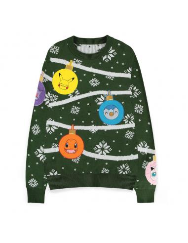 Pokémon Sweatshirt Christmas Jumper Xmas Balls talla M