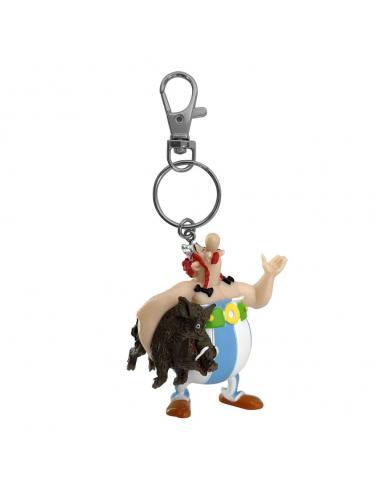 Asterix Llavero Obelix Carrying a Boar 14 cm