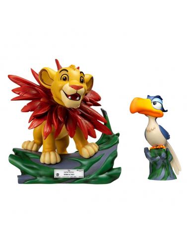 Disney pack de 2 Estatuas Master Craft El rey león Little Simba & Zazu 31 cm