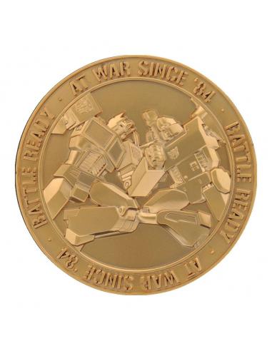 Transformers Moneda 40th Anniversary 24k Gold Plated Edition 4 cm