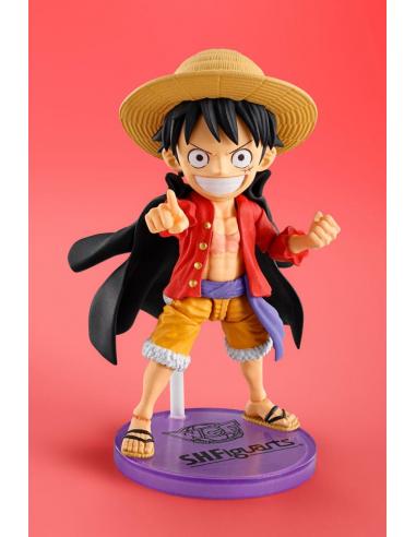 One Piece Figura World Collactable Figures x S.H. Figuarts Monkey D. Luffey 8 cm