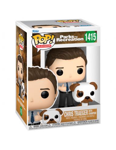 Funko POP Parks and Recreation Chris Traeger with Champion
