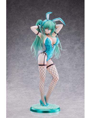 Original Character Estatua PVC 1/4 Green Twin Tail Bunny-chan Fishnet Tights Ver. 43 cm