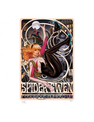 Marvel Litografia Spider-Gwen: Périodique Numéro Un 46 x 61 cm - sin marco