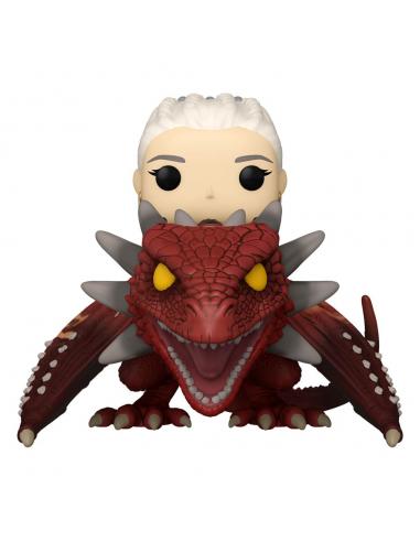 House of the Dragon POP! Rides Deluxe Vinyl Figura Rhaenys Targaryen with Meleys 9 cm