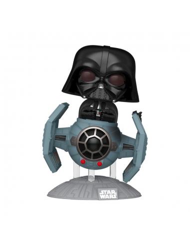 Star Wars: Dark Side POP! Rides Deluxe Vinyl Figura TIE Advanced x1 w/Vader 9 cm