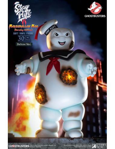 Ghostbusters Estatua Soft Vinyl Stay Puft Marshmallow Man Burnign Edition Deluxe Version 30 cm