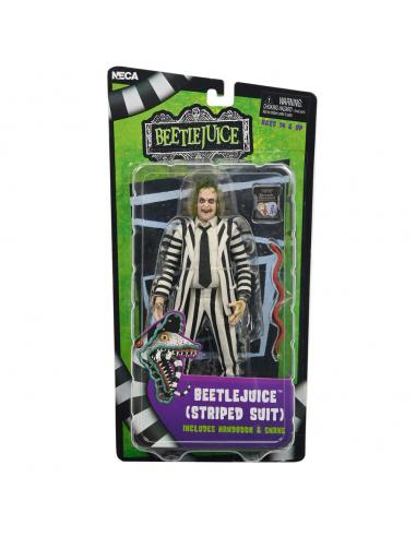 Figura Beetlejuice 1988 Black and White Striped Suit Beetlejuice 18cm