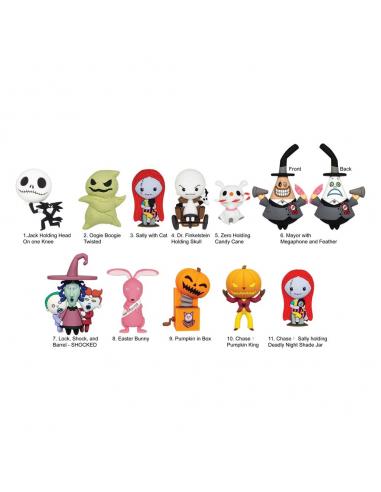 Pesadilla antes de Navidad Colgantes PVC Series 5 Expositor (24)