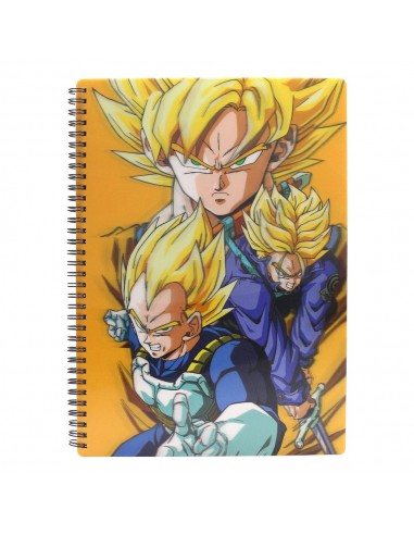 Dragon Ball Libreta Efecto 3D Saiyans