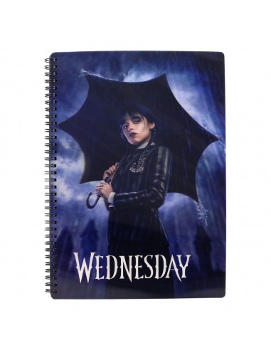 Wednesday Libreta Efecto 3D Rain