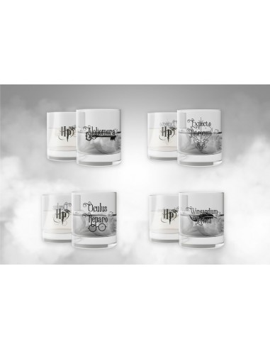Harry Potter Pack de 4 Vasos  Spells