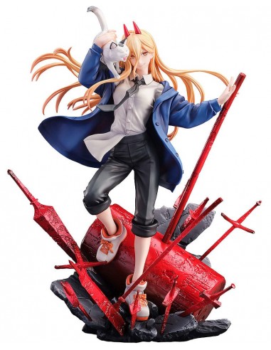 Chainsaw Man Estatua 1/7 Power & Meowy 28 cm