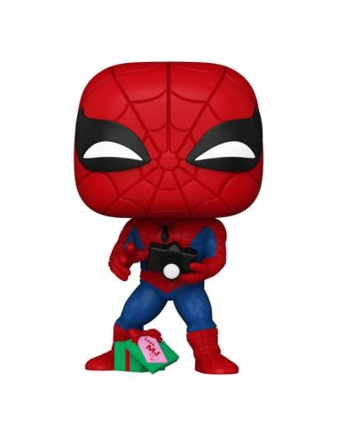 Marvel POP! Vinyl Figura Holiday Spiderman w/Open gift 9 cm