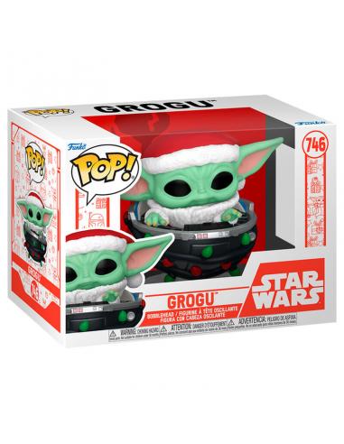 Funko POP Star Wars Grogu with Santa Hat in Pram