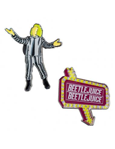 Beetlejuice Pack 2 Pin Chapas Beetlejuice