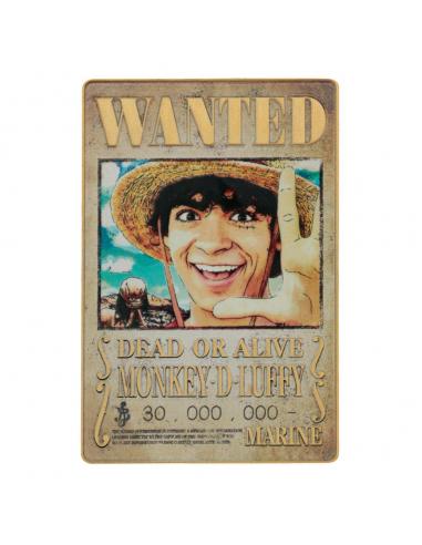 One Piece Lingote Luffy Wanted Poster Limited Edition