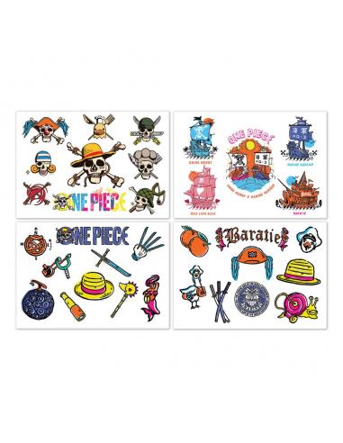 One Piece Pegatina Tech