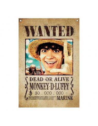 One Piece Bandera Luffy Wanted 120 x 85 cm