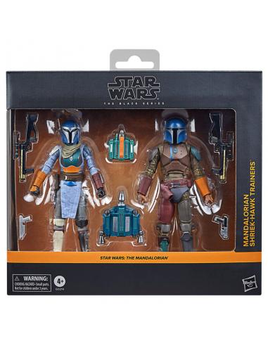 Blister 2 figuras Mandalorian & Shriek-Hawk Trainers The Mandalorian Star Wars 15cm