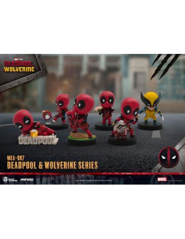 Deadpool 3 Pack de 6 Figuras Deadpool & Wolverine Series Mini Egg Attack Set 8 cm