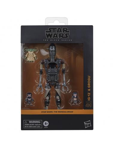 Set figuras IG-12 & Grogu The Mandalorian Star Wars 15cm