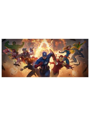 Marvel Litografia The Avengers Assemble 71 x 33 cm - sin marco