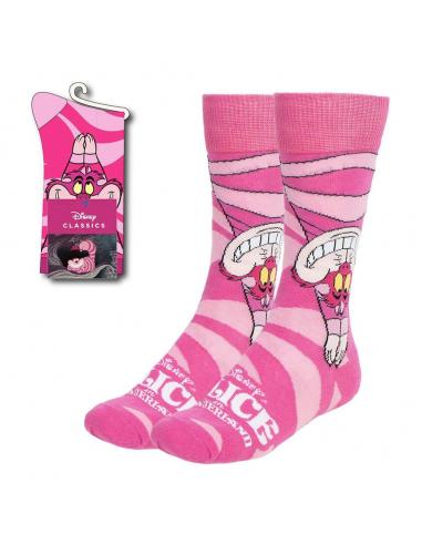 Disney calcetines Alicia en el Pais de las Maravillas Gato de Cheshire Upside Down 36-43