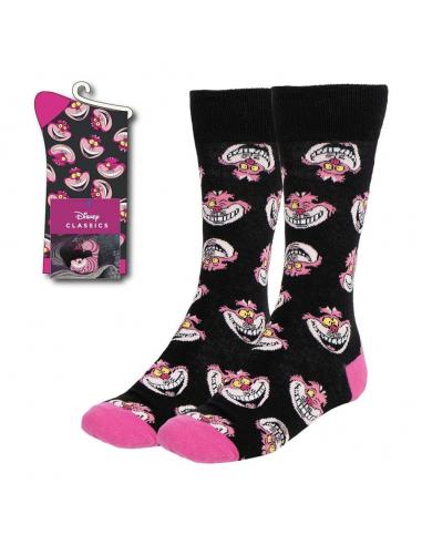 Disney calcetines Alicia en el Pais de las Maravillas Gato de Cheshire Faces 36-43