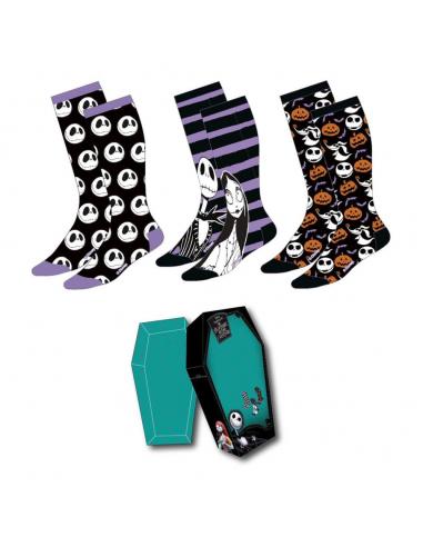 Pesadilla antes de Navidad Pack de 3 Pares de calcetines 38-45