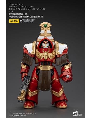 Warhammer The Horus Heresy Figura 1/18 Thousand Sons Sekhmet Terminator Cabal Sekhmet Volkite Charger and Power Fist 14 cm