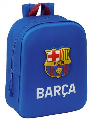 Mochila Guarderia 3D Bolsillo Red F.C.Barcelona 22X10X27Cm