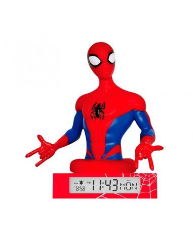 Lampara 3D con despertador Spiderman Marvel