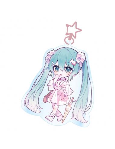 Hatsune Miku Llavero acrilico Kawaii Summer Time