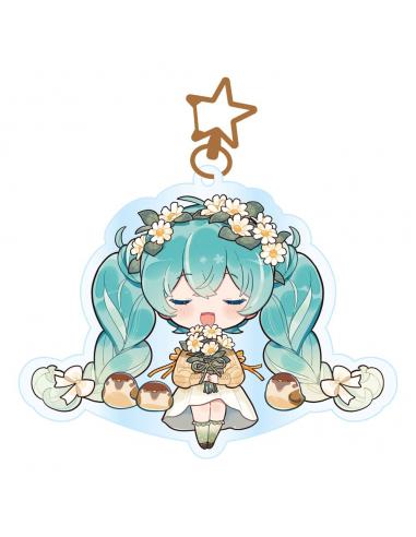 Hatsune Miku Llavero acrilico Kawaii Autumn Time
